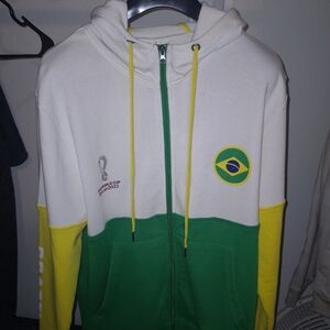 Brazil Hoodie World Cup 2022 Zip-Up